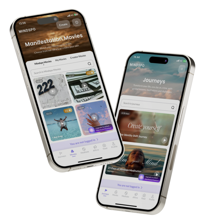 Mindspo app on iPhone 15 Pro